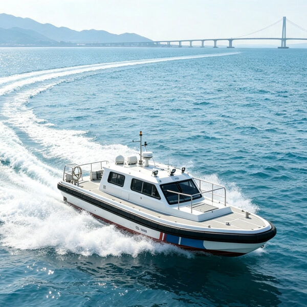 st03-twin-sterndrive-diesel-48-knot-speed ST03 Large Rigid Inflatable Unsinkable Collision Resistant Work Boat